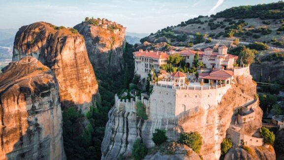 Meteora monastery in Greece