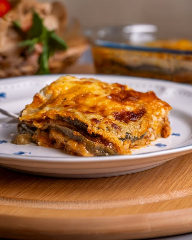Traditional Greek food, moussaka
