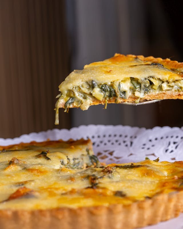 traditional greek spinach pie called pita