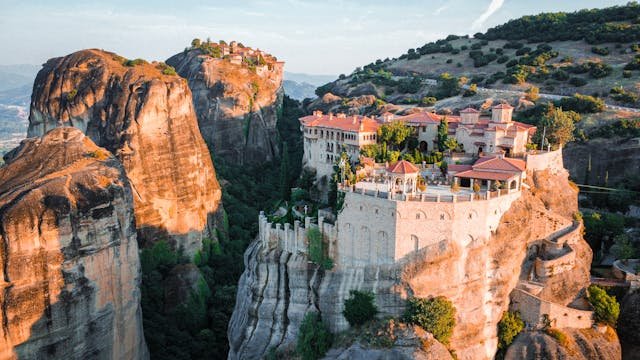 Meteora monastery in Greece